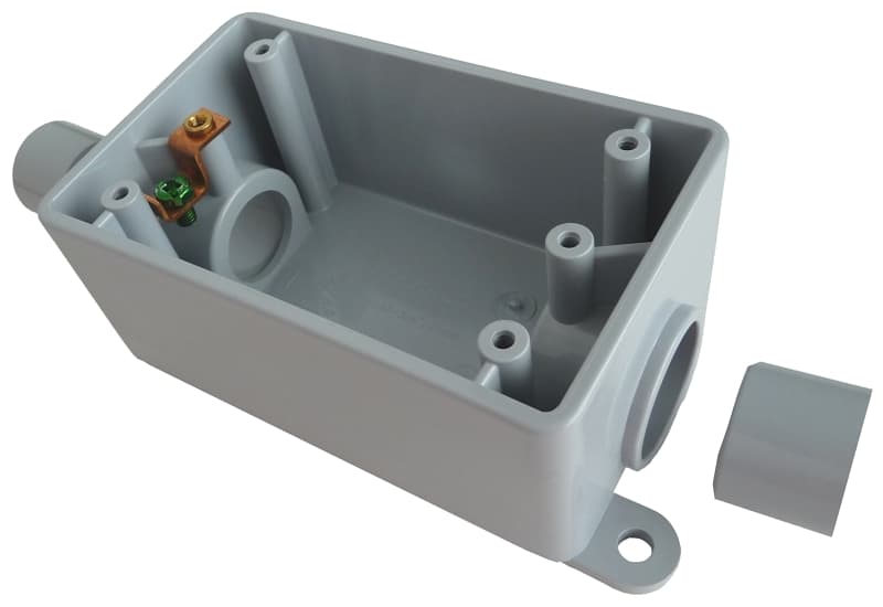 IPEX F Series 020643 SC Switch Box, 1-Gang, PVC – image 1