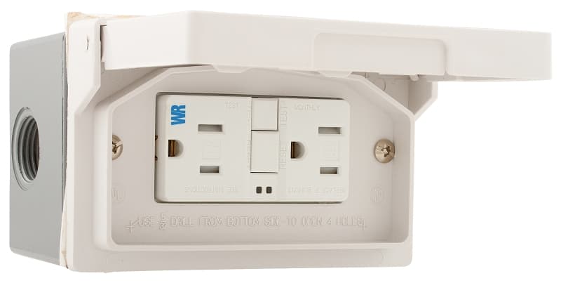 Eaton Wiring Devices S646TWRS-W GFCI Weather Box, 125 V, 15 A, White – image 1
