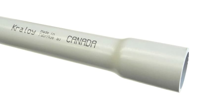 IPEX 032907 Conduit, 3/4 in, 10 ft L, SCH 40, PVC, Gray – image 1