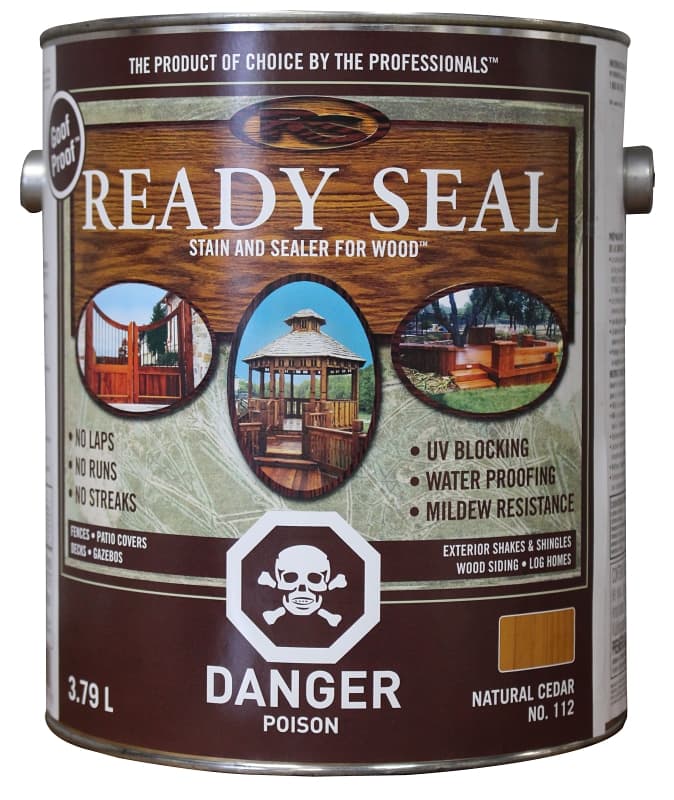 Ready Seal 112C Wood Stain and Sealant, Natural Cedar, 1 gal – image 1