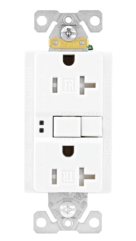 Eaton TRGF20W-SPL GFCI Receptacle, 125 V, 20 A – image 1