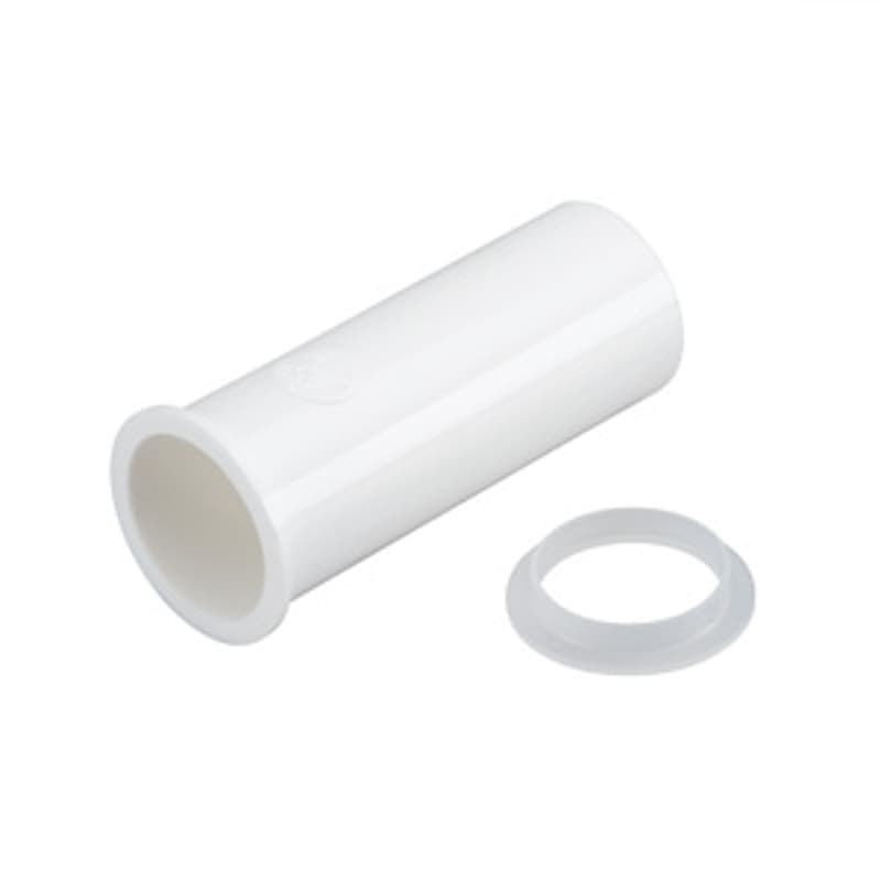 Moen M-Line Series M9703 Tailpiece, 1-1/2 in, 6 in L, Flanged, Plastic, White – image 1