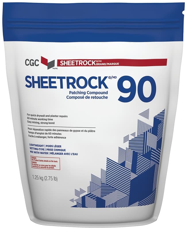 Sheetrock 380383 Drywall Compound, Powder, Off White, 1.25 kg – image 1