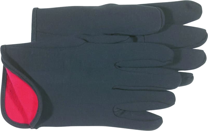 Boss 4027 Protective Gloves, L, Straight Thumb, Knit Wrist Cuff, Cotton/Polyester, Brown/Red – image 1