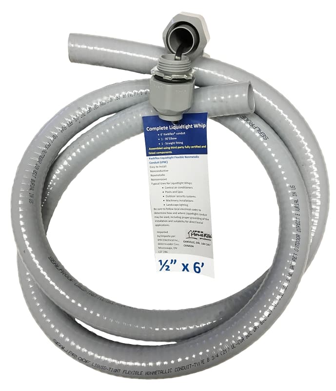 IPEX 65400 Liquidtight Whip, 1/2 in Cable, 6 ft L, PVC – image 1