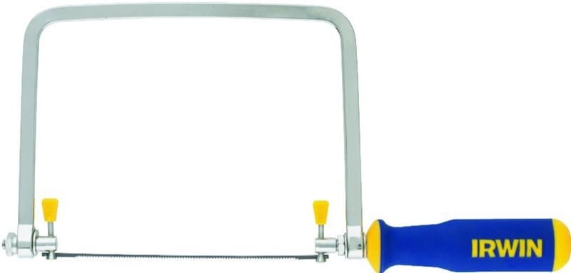 Irwin ProTouch Series 2014400 Coping Saw, 6-1/2 in L Blade, 17 TPI, Steel Blade, Ergonomic Handle – image 1