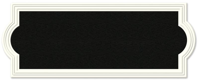 Hy-Ko AK-461 Address Plaque, Rectangular, Plastic, Off-White – image 1