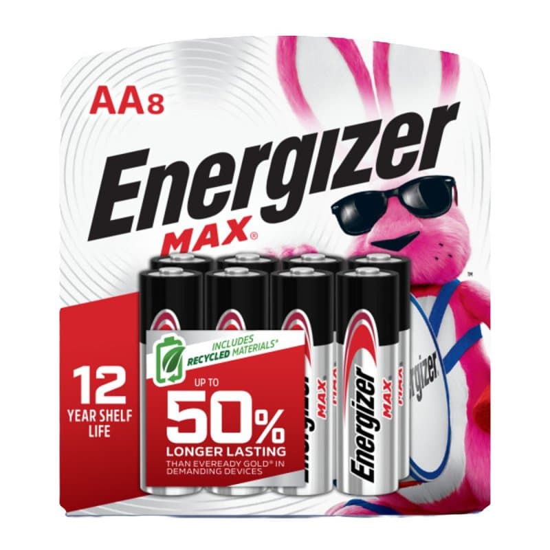 BATTERY ALKALINE MAX 8 PACK/AA – image 1