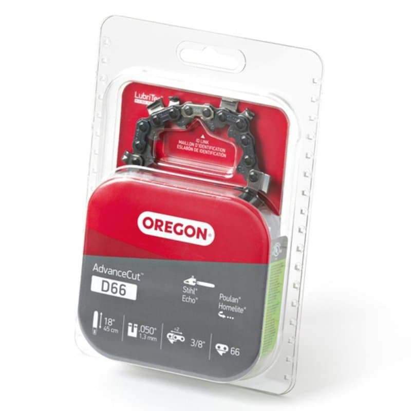 Oregon D66 Chainsaw Chain, 18 in L Bar, 0.05 Gauge, 3/8 in TPI/Pitch, 66-Link – image 1