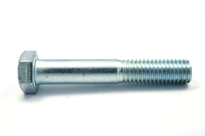 Reliable HC2Z14212L Hex Bolt, 1/4-20 Thread, 2-1/2 in OAL, 2 Grade, Steel, Zinc, Coarse, Partial Thread, 50/BX – image 1