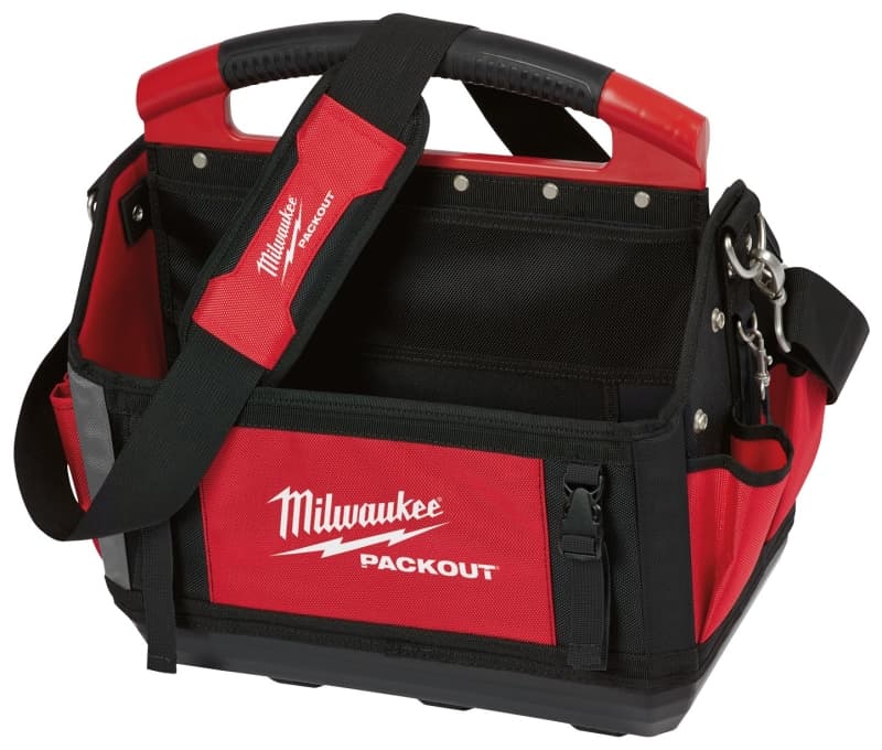 Milwaukee 48-22-8315 Tool Tote, 15 in W, 11 in D, 17 in H, 32-Pocket, Polyester, Red – image 1