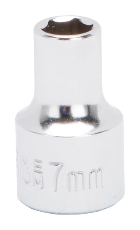 Vulcan MT6498539 Drive Socket, 7 mm Socket, 3/8 in Drive, 6-Point, Chrome Vanadium Steel, Chrome – image 1