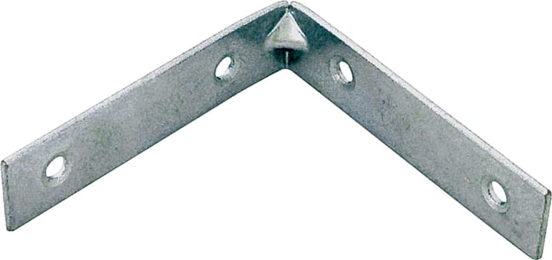 ProSource CB-Z06-013L Corner Brace, 6 in L, 6 in W, 1-1/8 in H, Steel, Zinc-Plated, 4.5 mm Thick Material – image 1