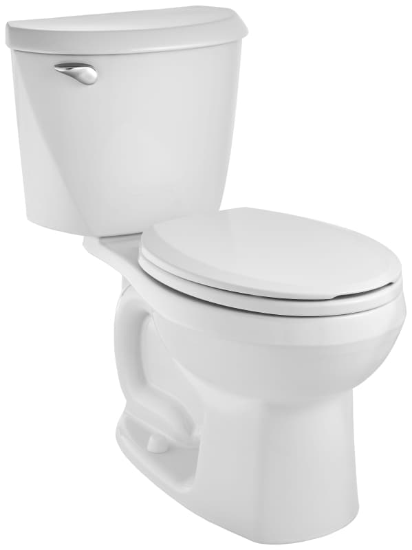American Standard Reliant 3332228S.020 Front Toilet, Round Bowl, 1.28 gpf Flush, 12 in Rough-In, 15 in H Rim, White – image 1