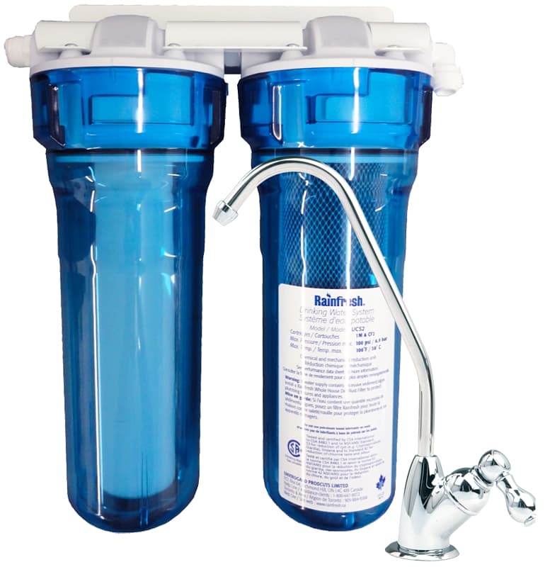 Rainfresh UCS2 Under-Sink Water Filter System, 0.75 gpm, 3-Stage – image 1