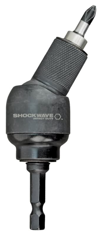 Milwaukee SHOCKWAVE 48-32-2301 Bit Holder with C-Ring, 1/4 in Shank, Hex Shank, Steel – image 1