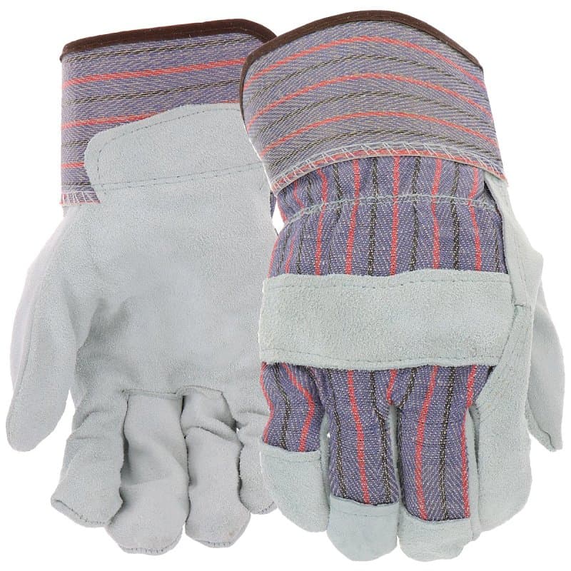 Boss B71162-L Gloves, L, 8 to 8-3/8 in L, Wing Thumb, Safety, Cotton, Blue – image 1
