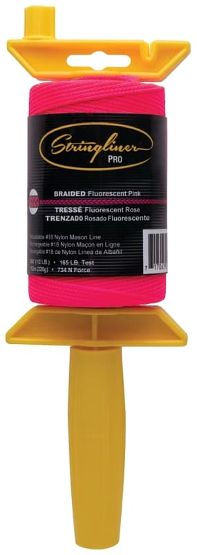 Stringliner 25462 Line Reel, 500 ft L Line, Fluorescent Pink Line – image 1