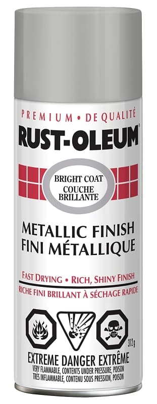 Rust-Oleum N7718830 Rust Preventative Spray Paint, Bright Metallic, Chrome, 312 g, Can – image 1