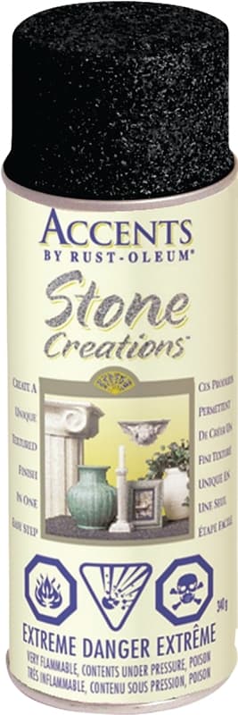 Rust-Oleum N7991830 Spray Paint Textures, Black Granite, 340 g, Can – image 1