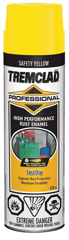 Rust-Oleum 5707543838 Rust Preventative Spray Paint, Gloss, Safety Yellow, 426 g, Can – image 1