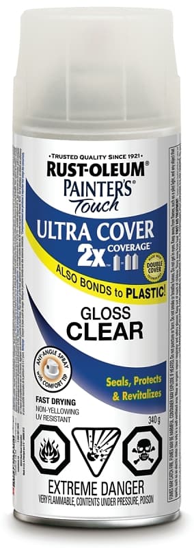 Rust-Oleum 253699 Spray Paint, Gloss, Clear, 340 g, Can – image 1