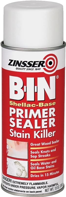 Zinsser Z01018 Primer, Flat, White, 369 g, Aerosol Can – image 1