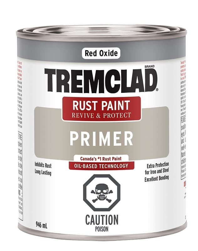 Rust-Oleum 254894 Rust Primer, Flat, Red Oxide, 946 mL, Can – image 1