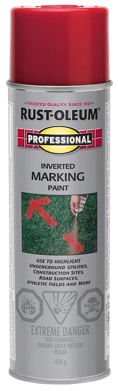 Professional 242676 Inverted Marking Spray Paint, Matte, Red, 426 g – image 1