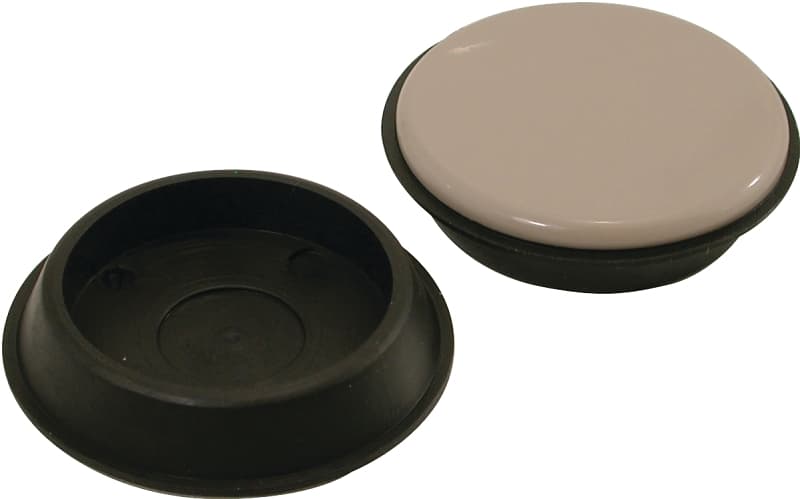 Shepherd Hardware 9222 Furniture Cup, Polyethylene, Black, 4/PK – image 1