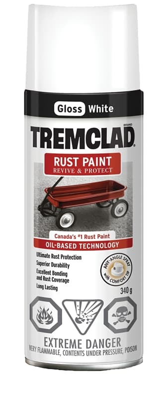 Rust-Oleum 27025B512 Rust Preventative Spray Paint, Gloss, White, 340 g, Can – image 1