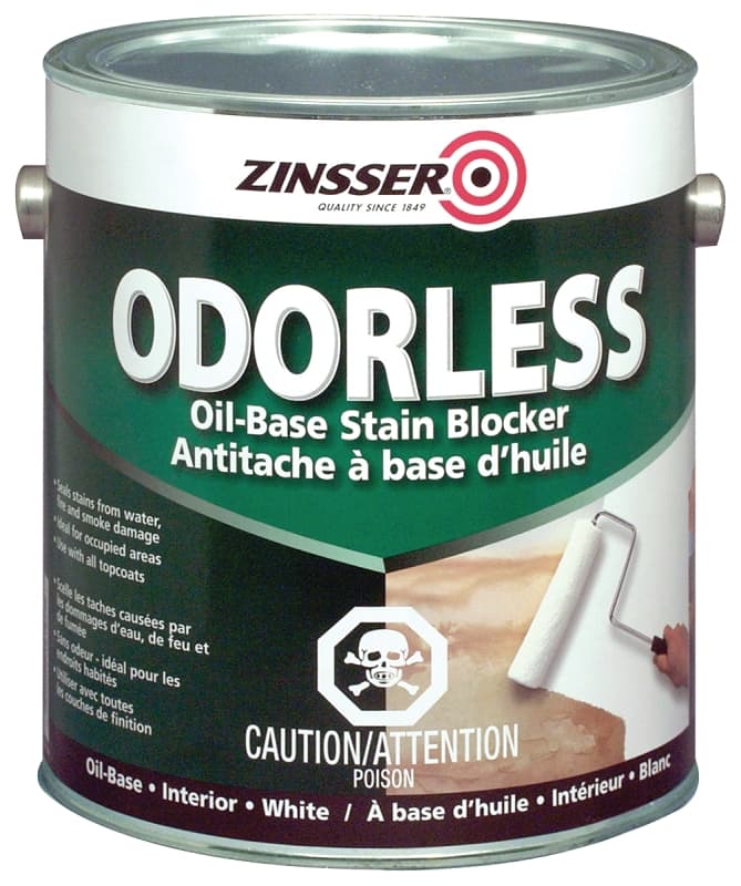 Zinsser 248263 Stain Blocker, White, 3.7 L, Pail – image 1