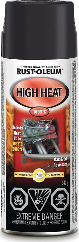 Rust-Oleum Automotive 257769 Automotive Spray Paint, Flat, Black, 340 g, Can – image 1