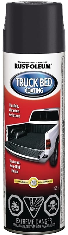 Rust-Oleum Automotive 257804 Truck Bed Spray Coating, Black, 425 g, Can – image 1