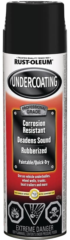 Rust-Oleum Automotive 257805 Automotive Undercoating Spray, Black, 425 g, Can – image 1