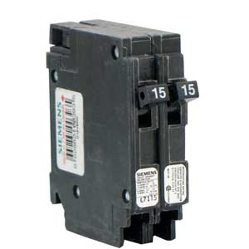 Siemens Q1515NC Circuit Breaker, QT, 15 A, 1-Pole, 120 V, Thermal Magnetic Trip, Plug-In Mounting – image 1