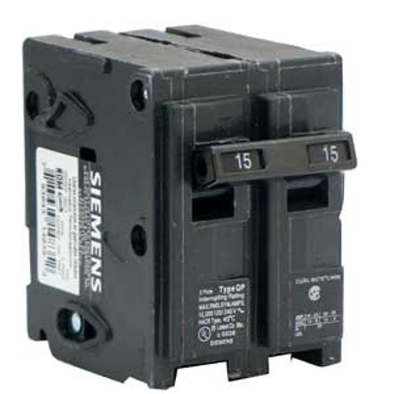 Siemens Q220 Circuit Breaker, Mini, 20 A, 2 -Pole, 120/240 V, Fixed Trip, Plug Mounting – image 1