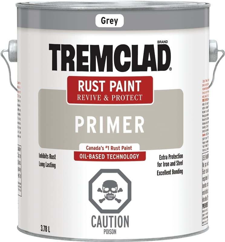 Rust-Oleum 274103155 Rust Primer, Flat, Gray, 3.78 L – image 1