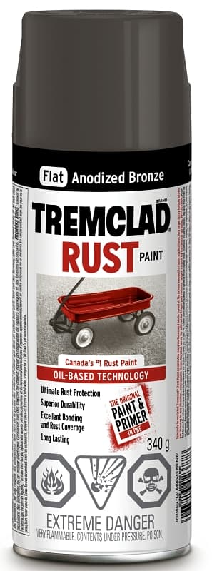 Rust-Oleum 27024B522 Rust Preventative Spray Paint, Flat, Anodized Bronze, 340 g, Can – image 1