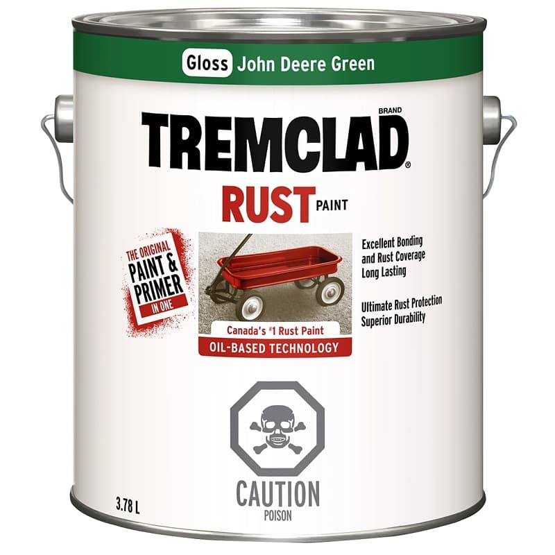 Tremclad 27039X155 Rust Preventative Paint, Oil, Gloss, Green, 3.78 L, Can, 265 to 440 sq-ft Coverage Area – image 1