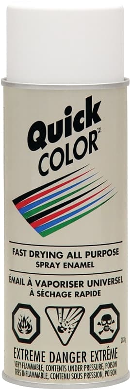 Rust-Oleum J2852830 Enamel Spray Paint, Flat, White, 10 oz, Can – image 1