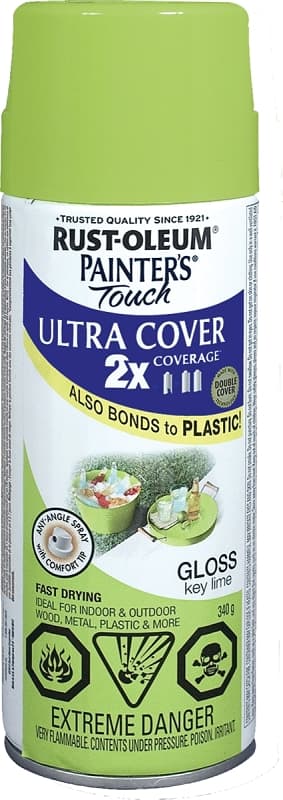 Rust-Oleum 268399 Spray Paint, Gloss, Key Lime, 340 g, Can – image 1