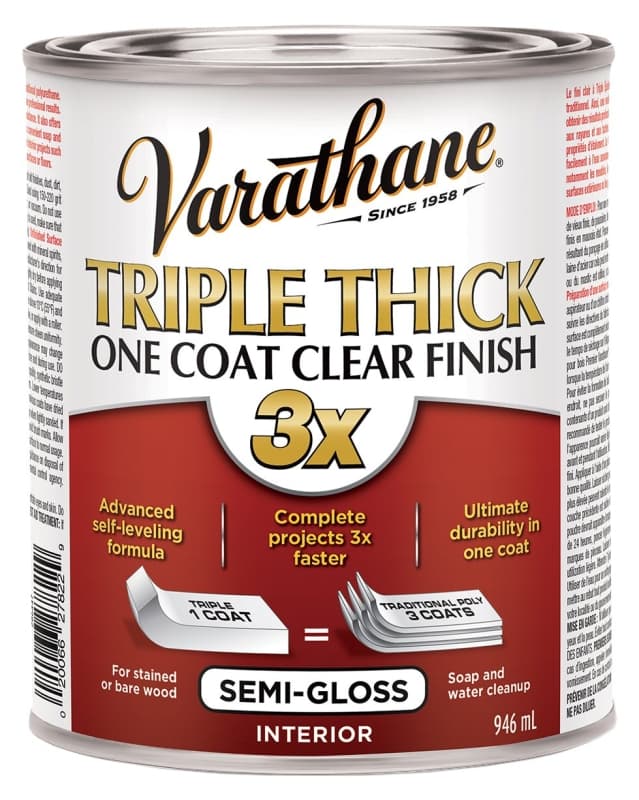 Rust-Oleum 286447 Paint, Semi-Gloss, Liquid, Clear, 946 mL, Can – image 1