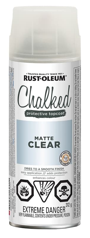 Rust-Oleum 302830 Spray Paint, Matte, Clear, 340 g, Can – image 1