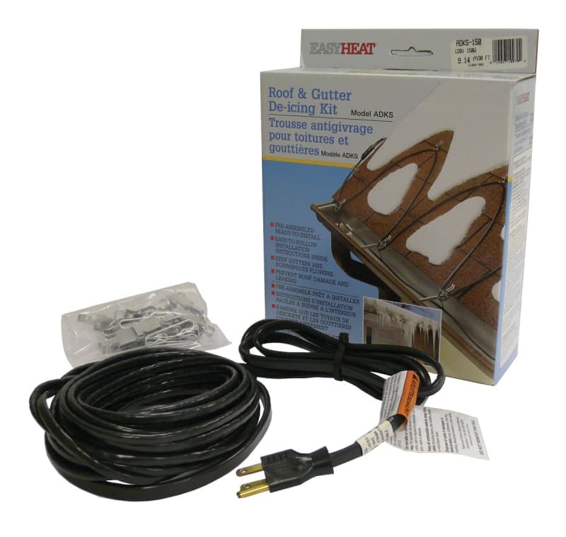 EasyHeat ADKS Series ADKS400 Roof and Gutter De-Icing Cable, 80 ft L, 120 V, 400 W – image 1