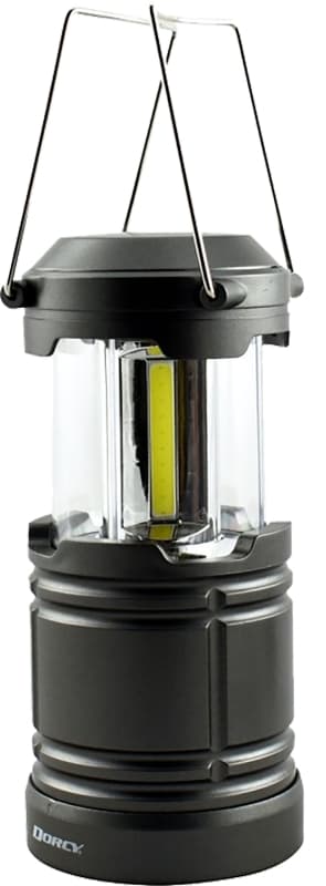 Dorcy 41-6527 Pop-Up COB Lantern, AA Battery, LED Lamp, 500 Lumens Lumens, Black/Gray – image 1