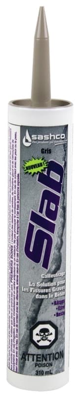 Slab 16810 Concrete Patch Sealant, Gray, 10.5 oz Cartridge – image 1
