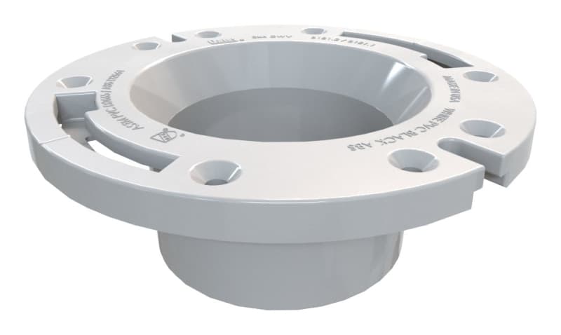 Oatey 43503 Closet Flange, 3, 4 in Connection, PVC, White, For: Most Toilets – image 1