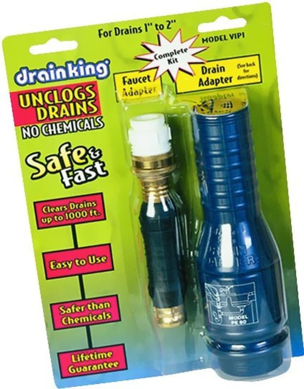 Drain King VIP1 Drain Opener Kit, 1 to 2 in Drain – image 1