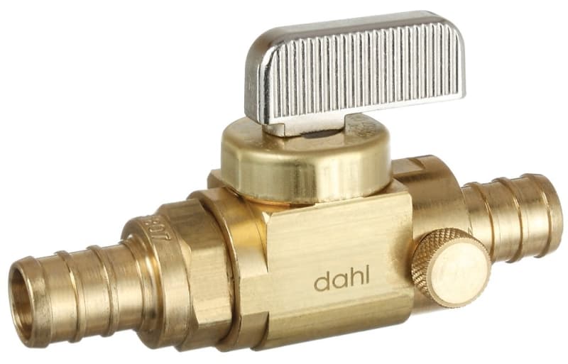Dahl 521-PX3-PX3D-BAG Stop and Isolation Valve, 1/2 x 1/2 in Connection, Crimp, 250 psi Pressure, Manual Actuator – image 1